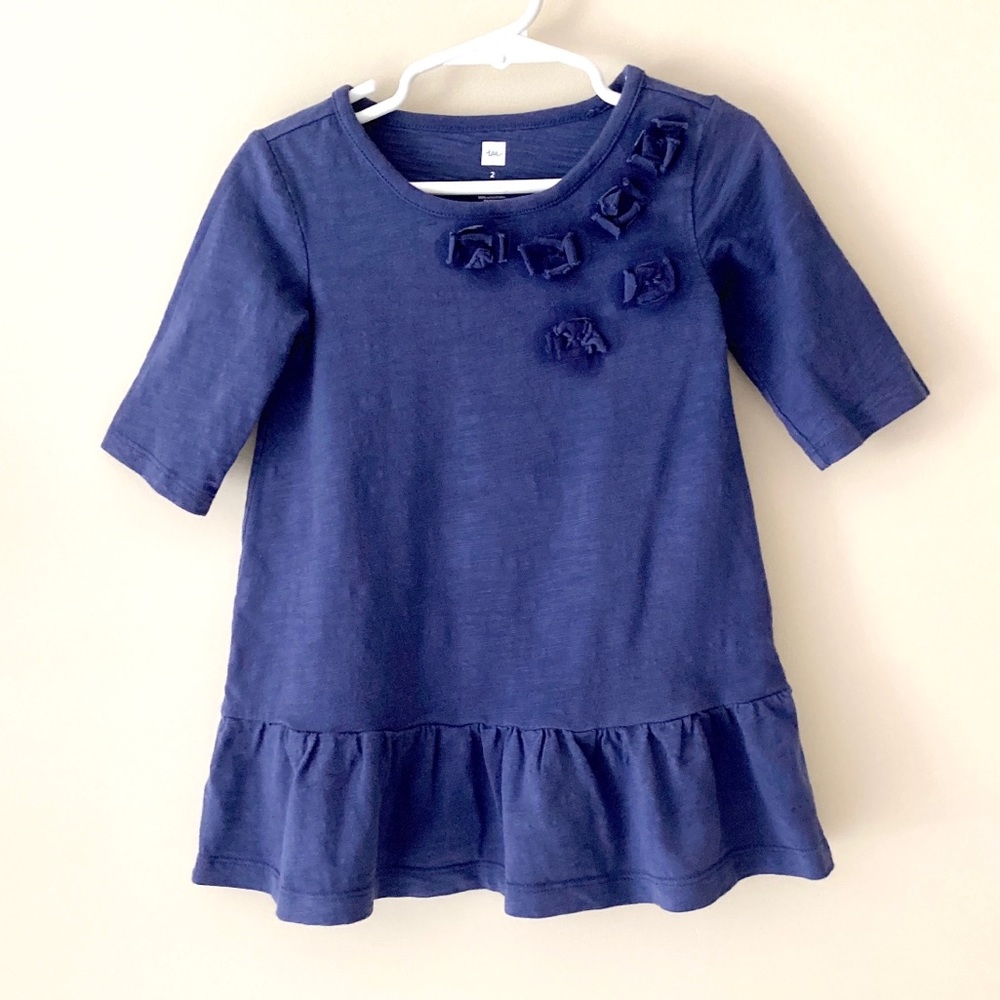 Tea Collection blue purple dress size 2